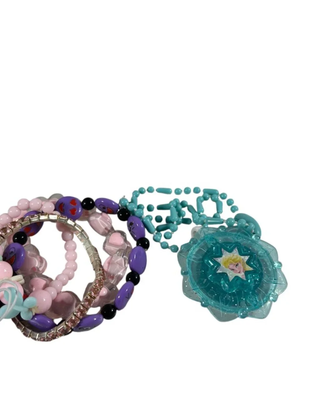 Mixed Lot 18 Pieces Children Girls Jewelry Dress Up Necklaces Bracelets Colorful